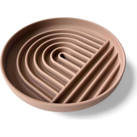 Gamelle anti-éclaboussures pour chiens et chats (rose ancien) - Gamelle en silicone de qualité alimentaire avec fond antidérapant - Empêche les aliments humides de s'échapper et favorise une bonne dig (1/5)