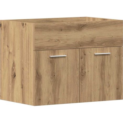 Maison Exclusive - Waschbeckenunterschrank Artisan-Eiche 60x38,5x