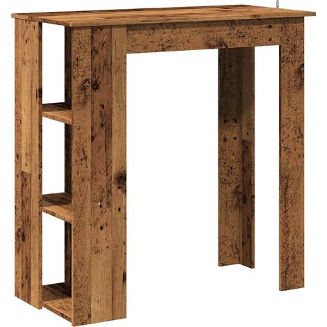 Maison Exclusive - Tavolo Bar con Ripiano Antico 102x50x103,5 cm Truciolato
