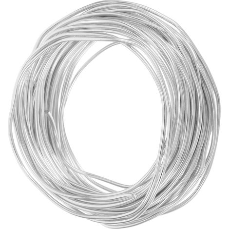 Fil D'aluminium - 1 Rouleau 1000 cm x 0,2 cm x 0,2 cm - Pour Décorations De Noël Et Loisirs Créatifs (1/5)