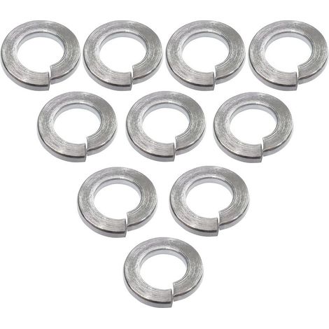 Pack of 10 Spring Washers - M6 - A2 Stainless Steel - DIN127 - DIY