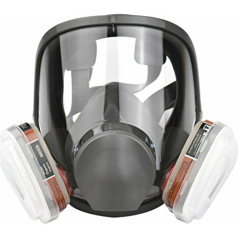 royaluxe - Respirateur réutilisable 16 en 1 à couverture complète Respirateur à vapeur organique pour la peinture, le polissage, le soudage et autres travaux de protection Masque à gaz Masque + Cartou (1/5)