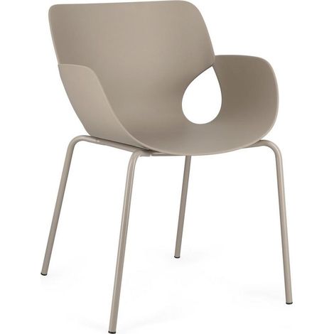 BIZZOTTO Sedia Con Braccioli Lennox Grigio
