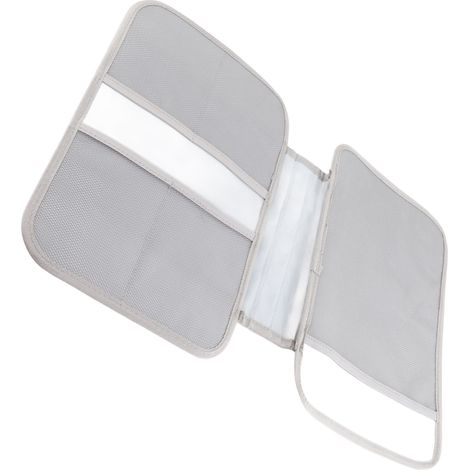 Boîte de Stockage pour Documents Multifonctionnelle Grand Organisateur de Certificats Domestique Deux Étages Grande Capacité Liner Blanc PP PET 37x25.5x11.5cm (1/5)