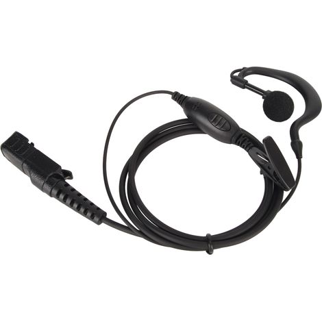 Écouteur en forme de G avec microphone et bouton PTT intégré pour talkie-walkie Motorola XIR P6600 P6620 E8608 E8668 MTP3100 3150 XPR3300 (1/5)