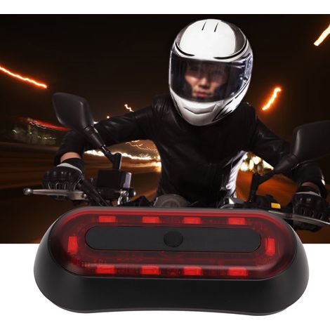 Motorradhelmlampe, Signallicht, Rücklicht, Blinklicht, blinkendes Rücklicht für Nachtfahrten, elektrische Fahrradhelmlampe (mit integriertem Akku). (1/5)