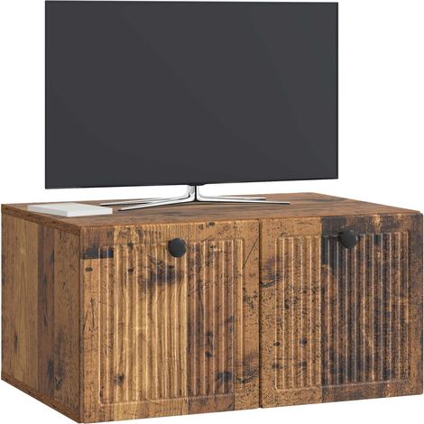 Maison Exclusive - Mobile Porta TV da Muro Legno antico 59,5 x 41 x 30 cm (1/5)