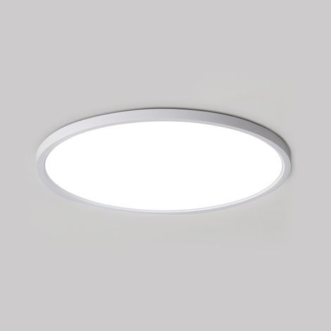 GOECO Plafoniera LED Rotonda IP44 Lampada da Soffitto per Camera da Letto Bagno Cucina Corridoio Balcone Ø40cm 36W 3240LM 6500K Luce Bianca Fredda