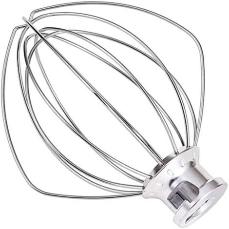 Pair Fouet en acier inoxydable compatible avec robots pâtissiers KitchenAid, robuste et durable (1/5)