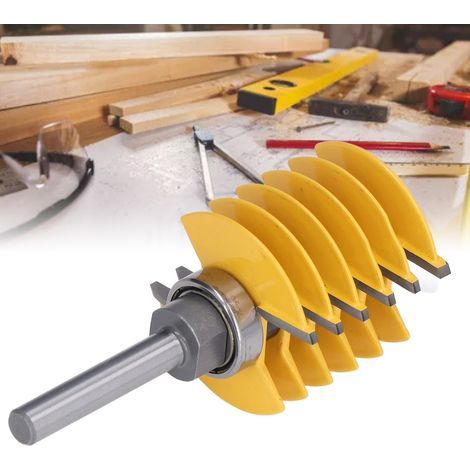 Punta per fresa a 2 taglienti da 8 mm, testa di taglio regolabile da 46 mm per legno (1/5)