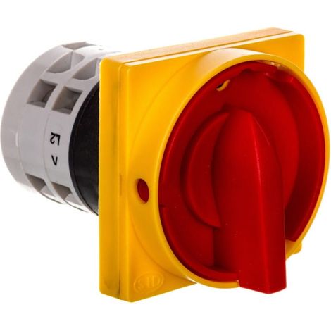 Interruptor de leva 0-1 3P 25A para montaje en panel con placa frontal Arc E25-15 IP-65 952518