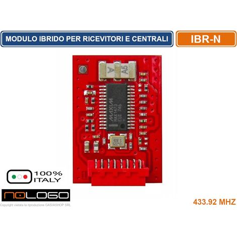IBR-N IBRIDO N. AD INNESTO 433.92 MHZ PER RICEVITORI E QUADRI DI COMANDO PREDISPOSTI