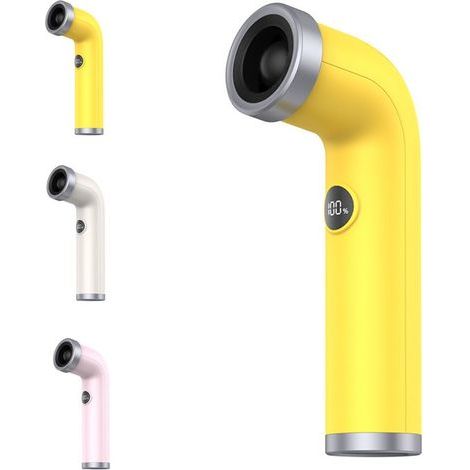 Tragbarer, klingenloser Ventilator – Gelb – Einzigartiges, gebogenes Design – Mini-Ventilator (1/5)