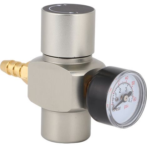 Régulateur CO2 Mini avec manomètre, raccord rapide 3/8 pouce pour fût de bière et contenant soda (1/5)