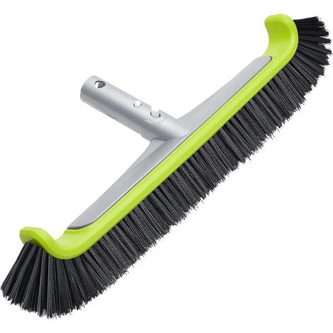 Pool Cleaning Brush, Reinforced Aluminium, High Density Nylon, Ergonomic 45°, For Walls and Floors (1/5)