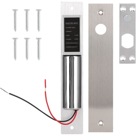 Verrou électrique 12V DC à retard temporisé pour système de contrôle d'accès, faible température, 2 fils (1/5)