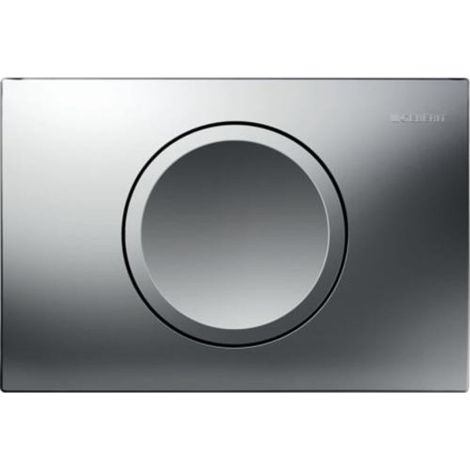 Geberit Plaque de commande DELTA11 POUR RINÇAGE À ARRÊT OU À 1 QUANTITÉ, CHROMÉ MAT, 115120461