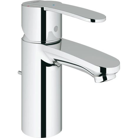 Mitigeur de lavabo 23231000 – Valve monotrou – Levier métallique – Hauteur sous bec 83 mm – Finition chromée GROHE StarLight – Installation rapide (1/5)