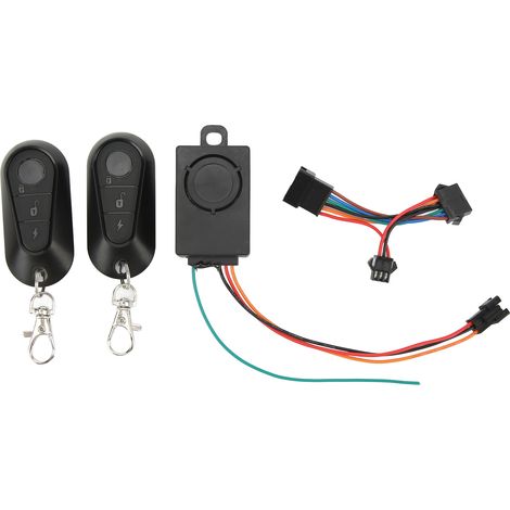 Alarme antivol intelligente pour vélo et scooter électrique sans fil, télécommande, compatible 36‑72V universel (1/5)