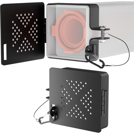 Tappo terminale in alluminio per paraurti RV - Adatto ai paraurti standard quadrati da 4 pollici, fori di sfiato anti-insetti, alloggiamento sicuro per il tubo di scarico, accessori indispensabili per