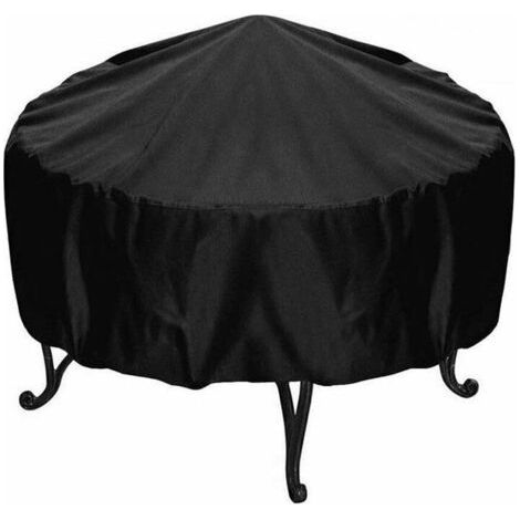 Housse de table ronde d'extérieur pour barbecue en tissu Oxford pour protection contre les intempéries (102x45cm) (1/5)