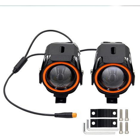 1- bis 2-Zoll-U7-Scheinwerfer, 12-72V Universal-Hochleistungsscheinwerfer mit Linse, starker Fernlichtstrahl, wasserdichte Nachtfahrbeleuchtung. (1/4)