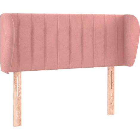 Maison Exclusive - Testiera ad Orecchio Rosa 103x23x78/88 cm in Velluto