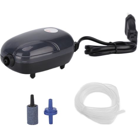 Kleine, professionelle, geräuscharme Sauerstoffpumpe für Aquarien, EU-Stecker, 220 V, Einzelanschluss (1/5)