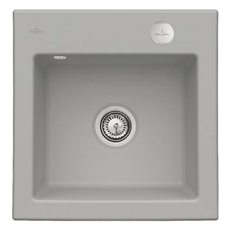 VB SP Subway 50 S plat 490x475mm Exc-Garn. Évier avec revêtement céramique Fossilc+