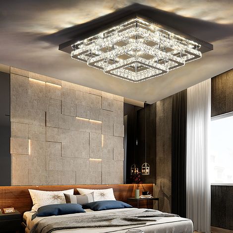 Modern LED Ceiling Light Crystal Chandelier Lamp, 70CM Dimmable (1/5)