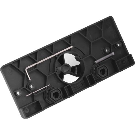ABS-Bohrschablone für verdeckte Scharniere, Bohrführungs-Positionierungswerkzeug, schwarz, für Säulenbohrmaschine (1/5)