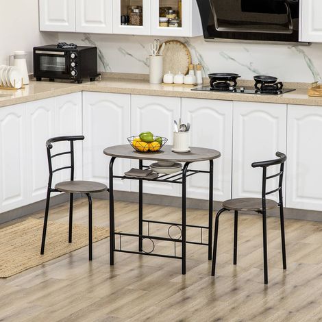 Ensemble bistro table 2 chaises compact cuisine coin repas (1/5)