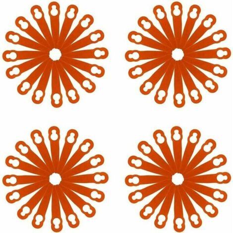 120 pièces accessoires de lames en plastique de remplacement pour STIHL Polycut 2-2 FSA 45 tondeuse à gazon coupe-herbe