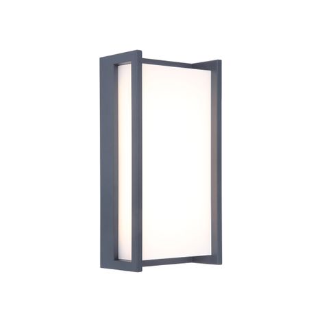 eco-light Qubo lámpara de pared gris antracita LED 18W (1/3)