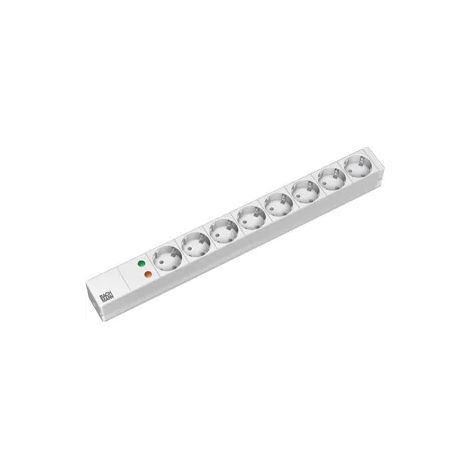 Bachmann 19" 1HE 8xCEE7/3 1xÜSS Strom 2,0m CEE7/7 333.404 (1/2)