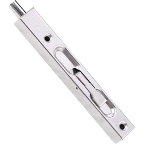 Acier Inoxydable Loquet Coulissant Boulon Verrou Porte Caché Glissière Verrou Brossée de Sécurité de Boulon à Levier pour Portes Françaises, Portes Composites, Portes en Bois, Portes Doubles（200mm） (1/4)