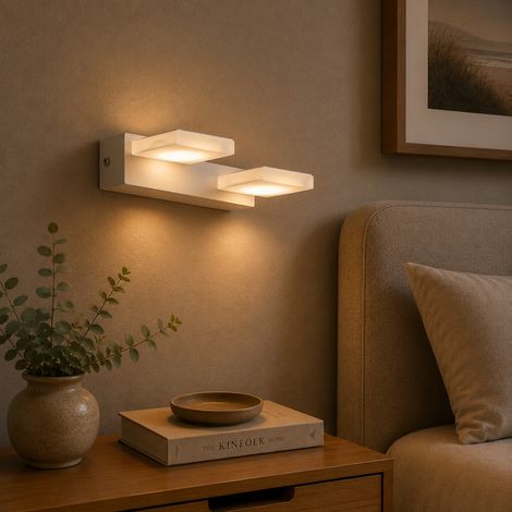 Aplique LED 10W  850Lm 4200ºK Isabella 40.000H [HO-WL-102-2x5W-W-W]