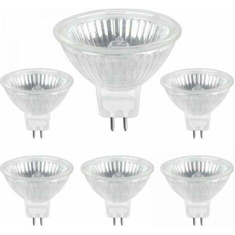 Ampoule Halogene GU5.3 35W 12V, Ampoule Spot Halogène MR16, pack de 6, (1/5)