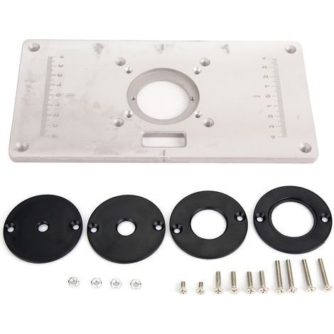 235x120mm Einlegeplatte für Aluminium-Frästisch mit Ring (1/5)