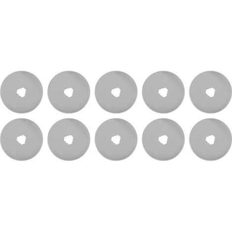 Kit de 10 lames de rechange rondes à rouleau pour couteau, accessoires pour outils à main rotatifs, 45 mm