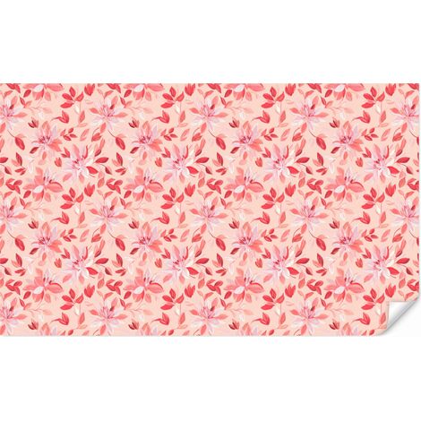Carta da Parati Botanico - Fiori - Rosso 500x300 cm (1/5)