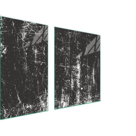 Assiette en verre et planche à découper 100x52 grise (1/5)