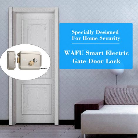 Decdeal Serrure de porte électrique intelligente, contrôle d'accès électronique métallique sécurisé pour maison, bureau, appartement, entrepôt