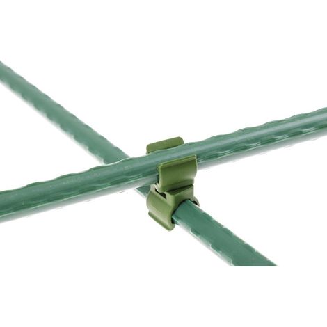 Drehverbinder für Gartenpfähle mit 8 mm Durchmesser, 10 Stück. Plantina