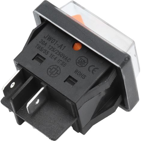 Interrupteur étanche ABS 4 broches ON/OFF avec couvercle pour bateau, appareils électriques 125/250VAC (1/5)