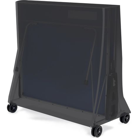 Schutzhülle Tischtennisplatte PVC-Tarp 155x80x140 cm Grau PVC Gewebeplane 350g/m² Abdeckplane Abdeckung Salzwasserbeständig (1/5)