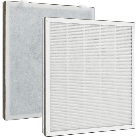 Lntyq Filtre de rechange H13 True HEPA pour purificateur d'air Levoit Vital 100 Lot de 2 filtres à air Vital 100-rf 3 en 1