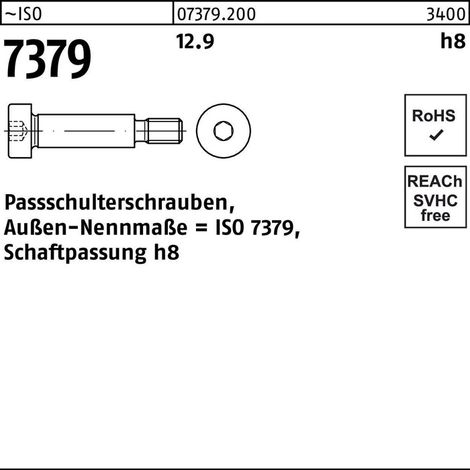 Passschraube 6 x 8 x 12 UNIVERSAL ISO73796812
