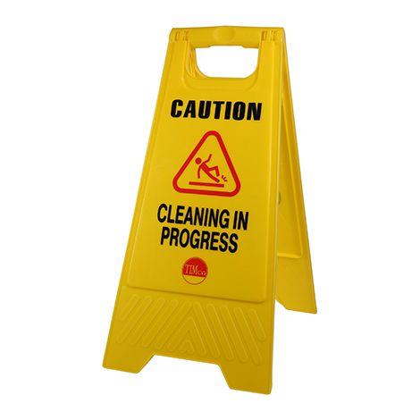 TIMCO Caution Cleaning in Progress A-Frame Safety Sign - 610 x 300 x 30