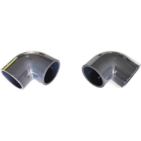 2 Coudes ø 50 mm PVC 90° pression - jardiboutique